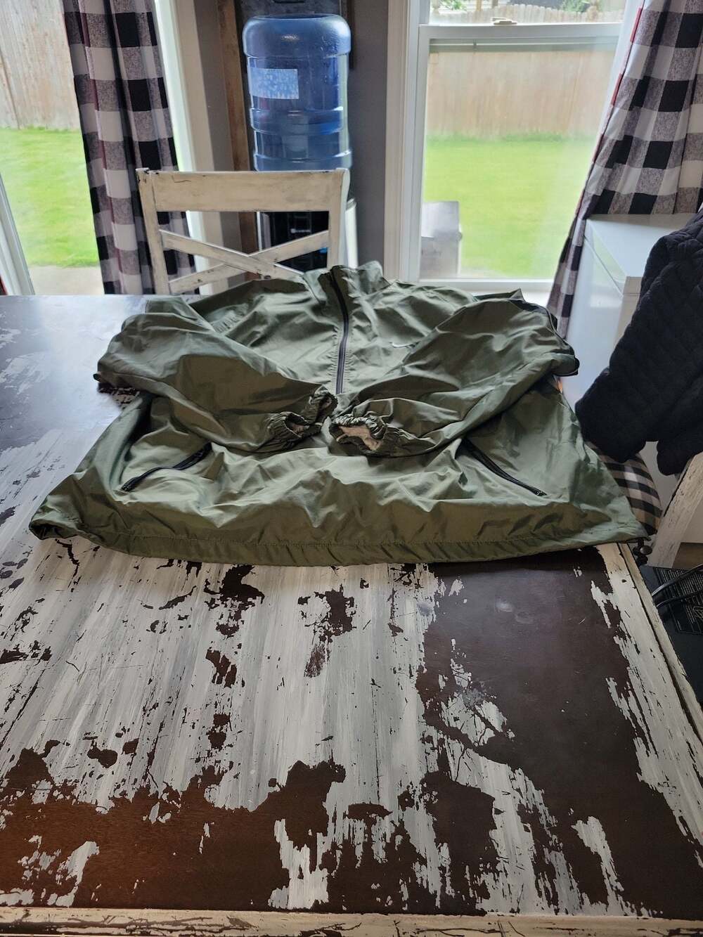 Nike Men's Olive Green Full-Zip Lightweight Windbreaker Jacket Size XXL